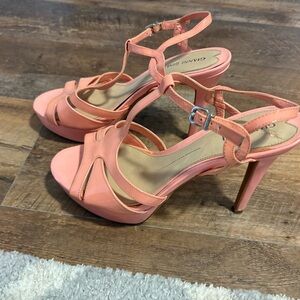 Gianni Bini Peach Strappy Heels